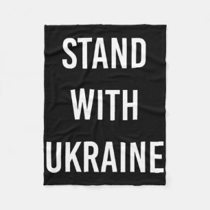 Stand With Ukraine Project Ukraine Now  Fleece Blanket