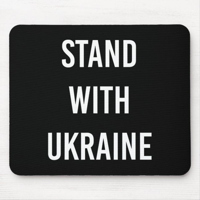 Stand With Ukraine Project Ukraine Now  Mouse Mat (Front)