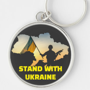 Stand with Ukraine – Support & Solidarity Key Ring