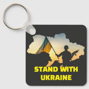 Stand with Ukraine – Support & Solidarity Key Ring