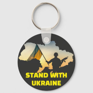 Stand with Ukraine – Support & Solidarity Key Ring