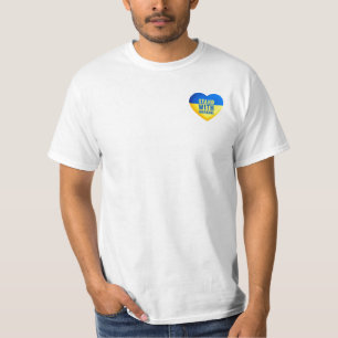 Stand with Ukraine. Support Ukraine heart. T-Shirt