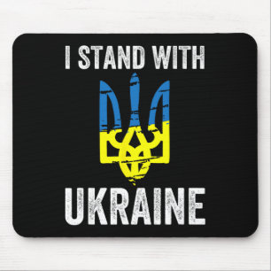 Stand With Ukraine Support Ukraine Resist Protest Mouse Mat