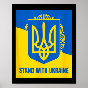 Stand With Ukraine - Support Ukraine, Stop The War Poster
