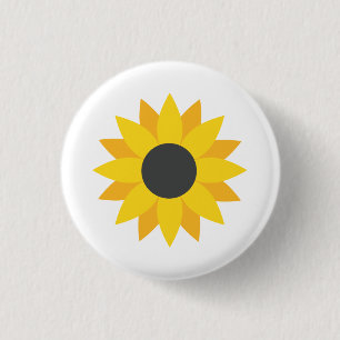 Stand With Ukraine UA Sunflower Button