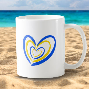 Stand with Ukraine, Ukraine Inspired, Peace No War Coffee Mug