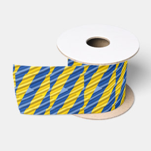 Stand with Ukraine, Ukraine Inspired, Peace No War Satin Ribbon