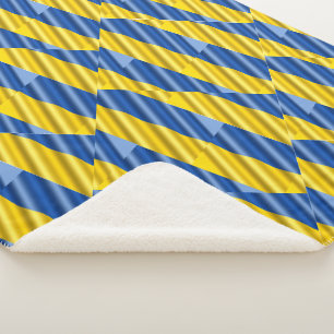 Stand with Ukraine, Ukraine Inspired, Peace No War Sherpa Blanket