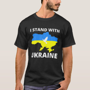 Stand With Ukraine Ukrainian Flag Support Ukraine T-Shirt