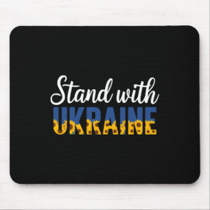 Stand With Ukraine Ukrainian Flower Sunflower Mouse Mat