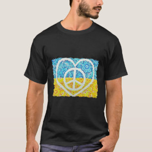 Stand With Ukraine Vintage Ukraine Ukrainian Flag T-Shirt