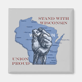 stand with wisconsin magnet