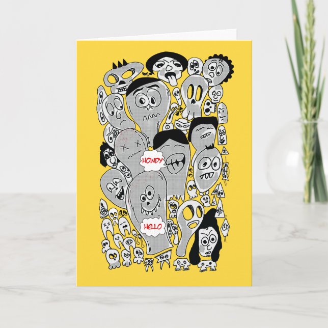 Standard, 12.7 cm x 17.8 cm Folded Greeting Card (Front)