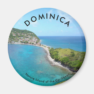 Standard, 2¼ Inch Round Magnet -DOMINICA