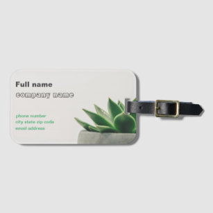 Standard, 3.5" x 2.0" Business Card Luggage Tag