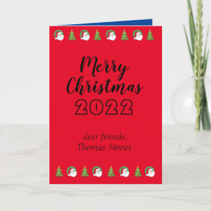 Standard, 5" x 7" Christmas Folded Holiday Card