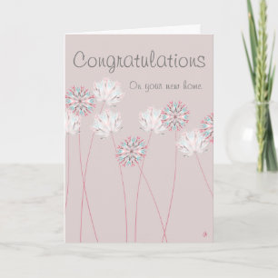 Standard 5x7 & envelope - Congratulations new home Card