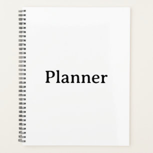 Standard 8.5" x 11" Soft Cover, Black Spiral Planner
