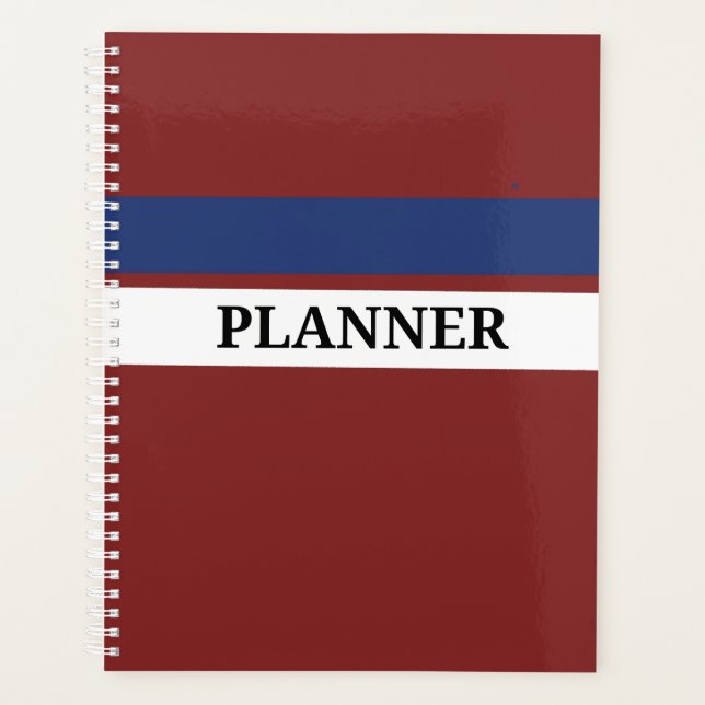 Standard (8.5" x 11"), Soft Cover, Black Spiral Planner (Front)
