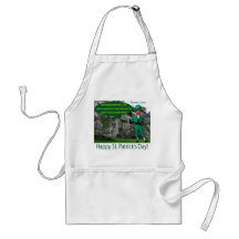 standard apron.  Happy St. Patrick's Day.  irish s