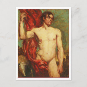 Standard Bearer by William Etty Fine Art Postcard