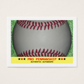 Standard Blank Signature Autograph Baseball Card