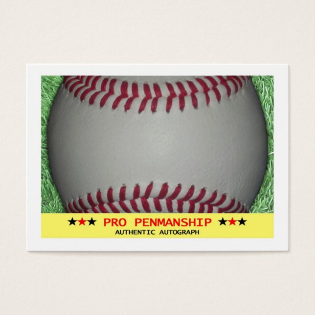 Standard Blank Signature Autograph Baseball Card (Front)