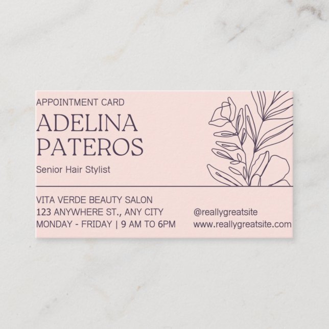 Standard Business Card  (Front)
