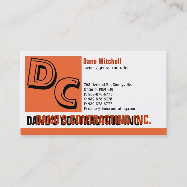 Standard Business Card Design-2 (Front)