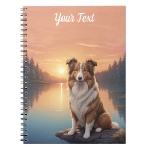 Standard Collie by Lake Notebook