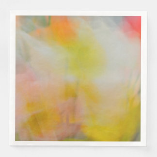 Standard Dinner Napkins Abstract Poppies Design