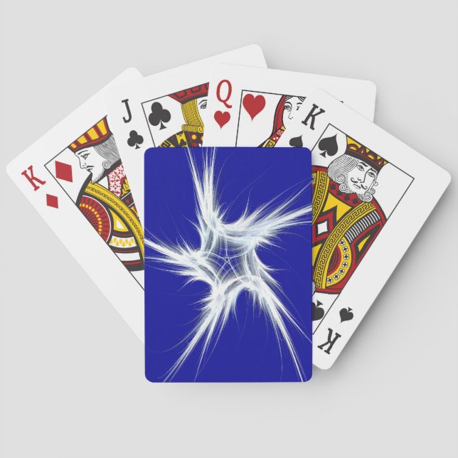 Standard Index Playing Cards Abstract Blue/White (Back)