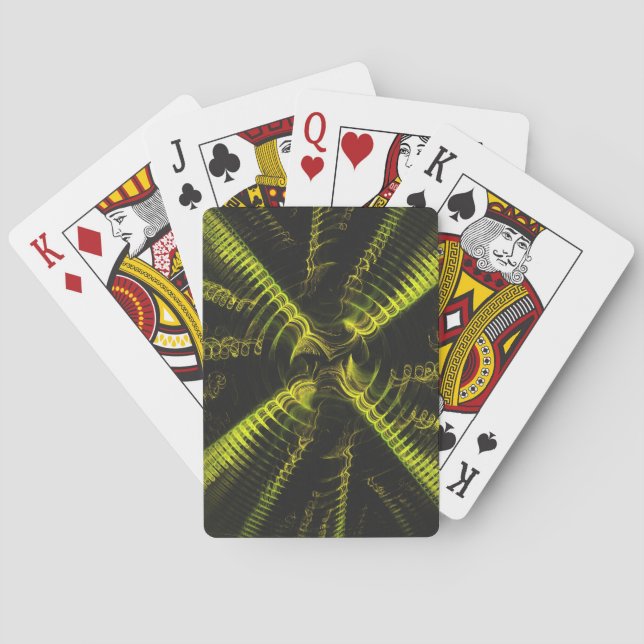 Standard Index Playing Cards Abstract Yellow/Black (Back)