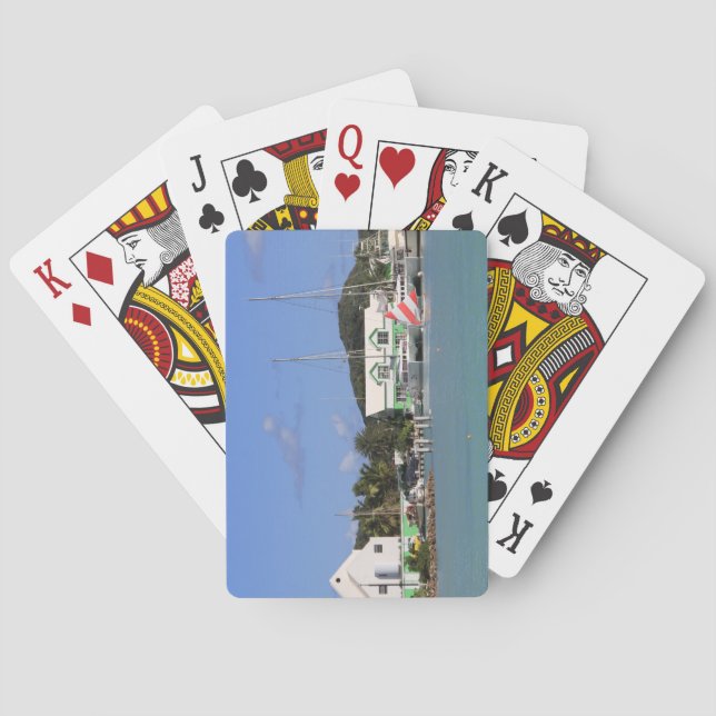 Standard Index Playing Cards Antigua Harbour (Back)
