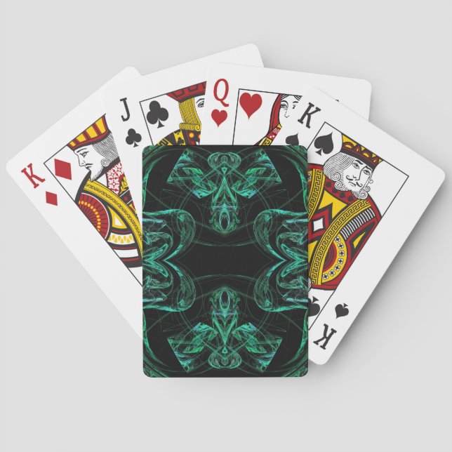 Standard Index Playing Crds Abstract Fractal Desig Cards (Back)