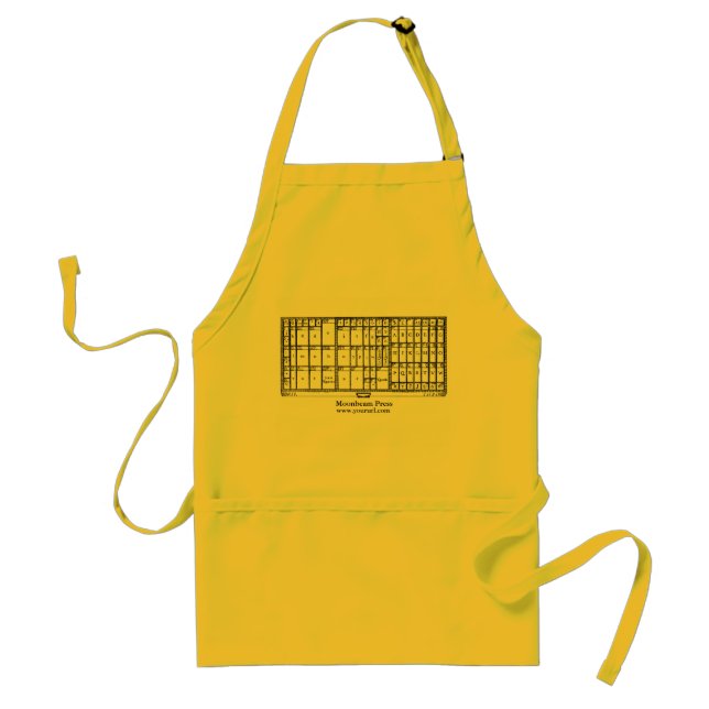 Standard letterpress printer's apron with pockets (Front)
