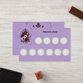Standard Loyalty Card Violets Botanical