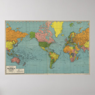 Standard Map of the World (1942) Poster