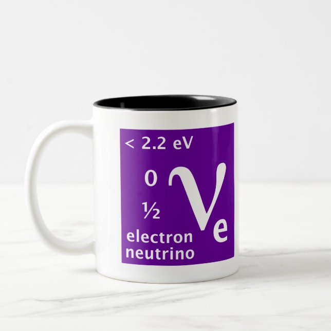 Standard Model (electron neutrino) Two-Tone Coffee Mug (Left)