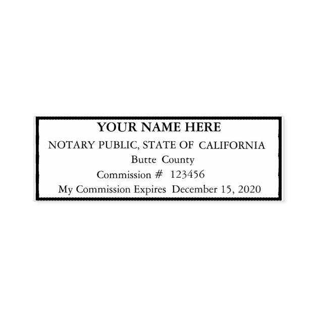 Standard Notary Public Seal Stamp Zazzle