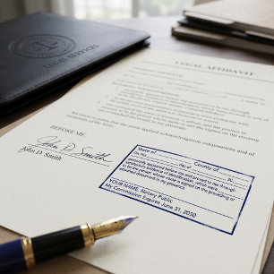 Standard Notary Public   Signature Witness Self-inking Stamp