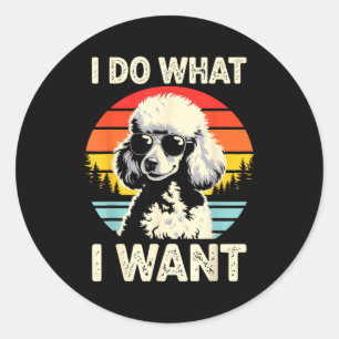 Standard Odle Design For Men Women Dog Odle Lover Classic Round Sticker