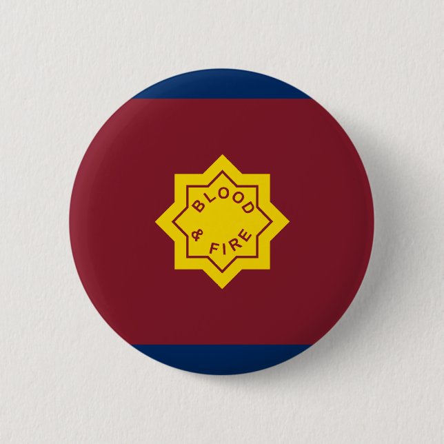 Standard Of The Salvation Army, religious flag 6 Cm Round Badge (Front)