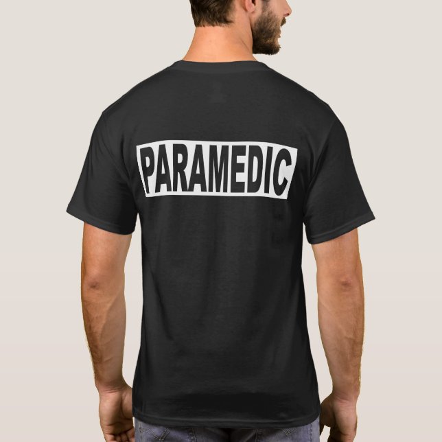 Standard Paramedic Shirt- Black T-Shirt (Back)