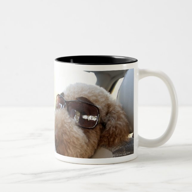 standard poodle 3 Two-Tone coffee mug (Right)