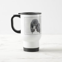 Standard Poodle Black Parti Painting - Dog Art