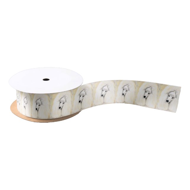 Standard Poodle Dog Art Ribbon Satin Ribbon (Spool)