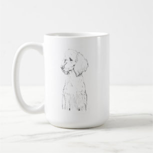 Standard Poodle Dog Pet Portrait Coffee Mug