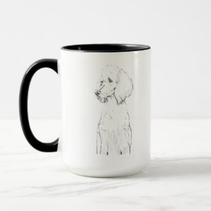 Standard Poodle Dog Pet Portrait Mug