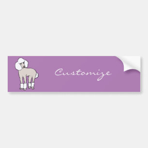 Standard Poodle Dog Thunder_Cove Bumper Sticker